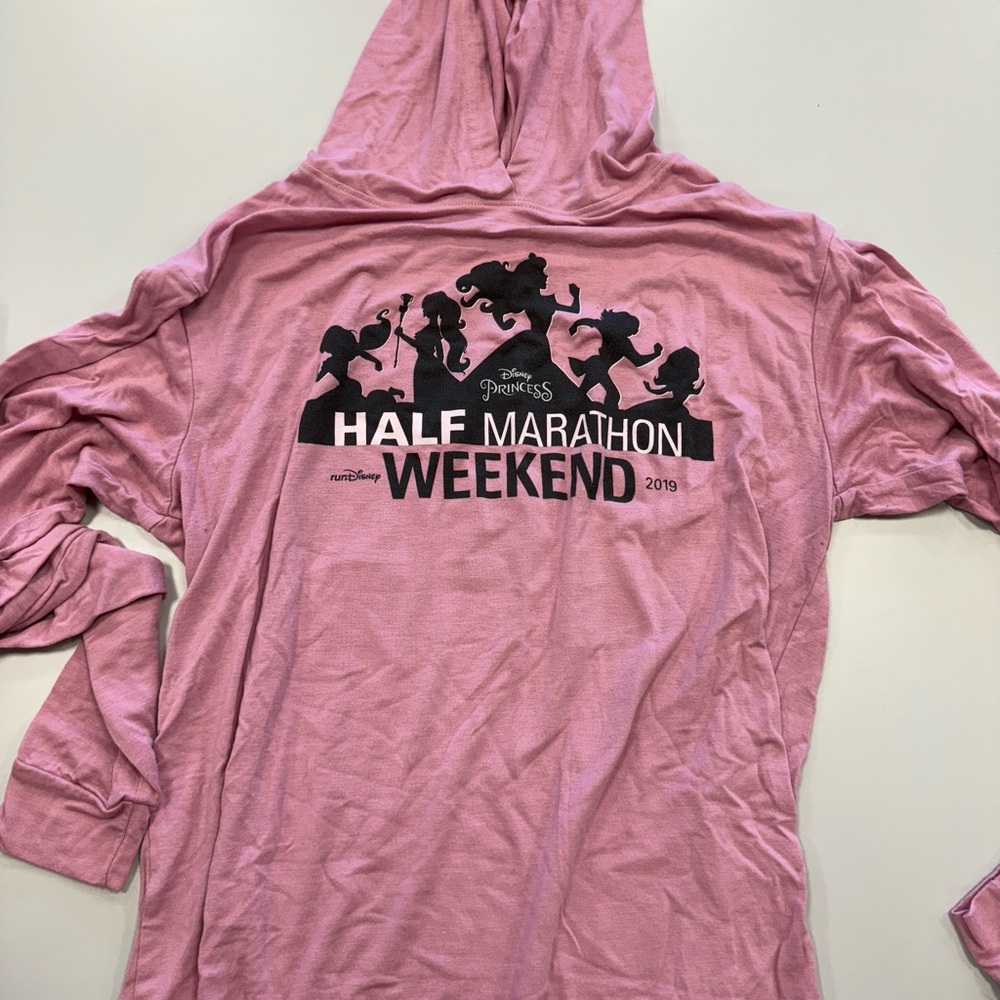 RunDisney long sleeve with hood. Princess half marathon